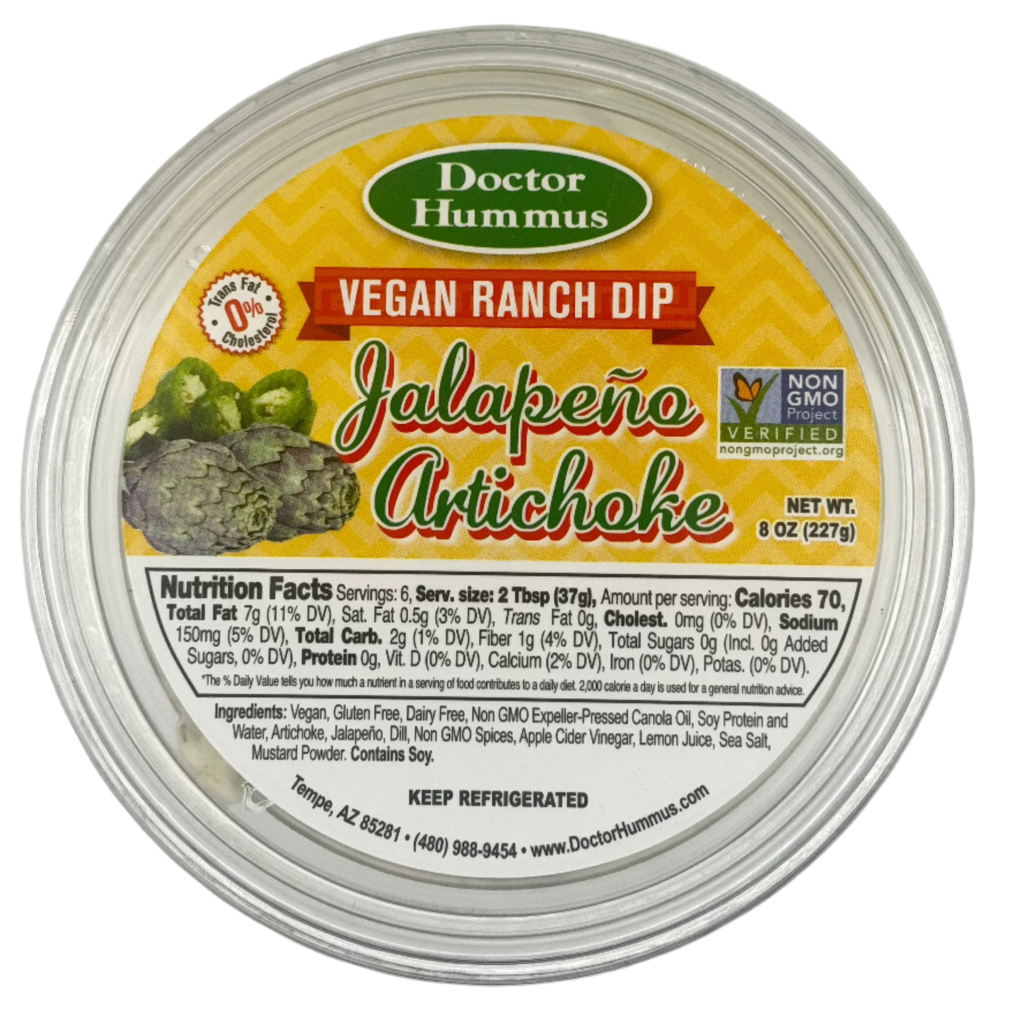 Jalapeño & Artichoke Vegan Ranch Dip