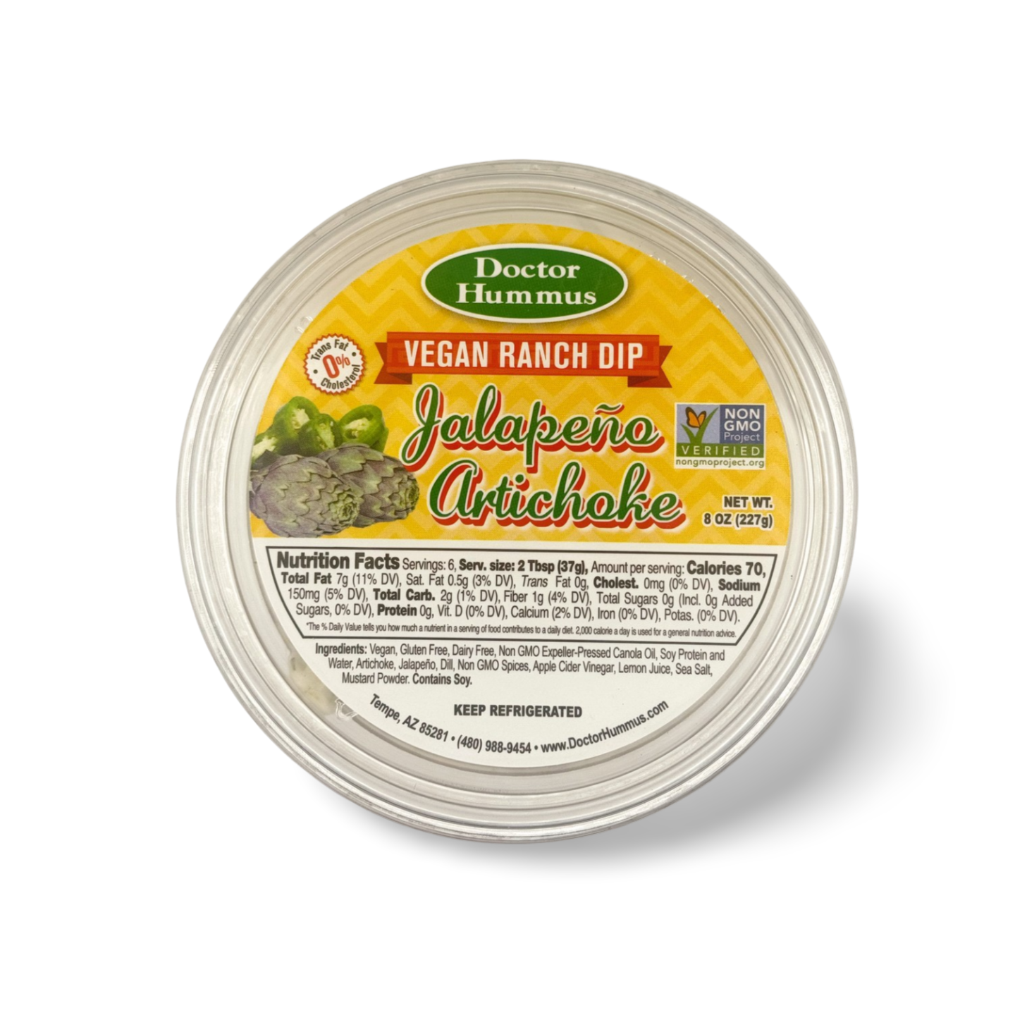 Jalapeño & Artichoke Vegan Ranch Dip